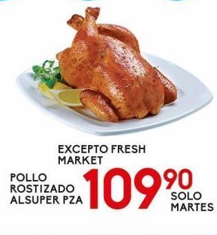 Alsuper Pollo rostizado pz oferta