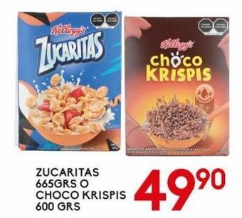 Alsuper Zucaritas 665g choco krispis 600g oferta