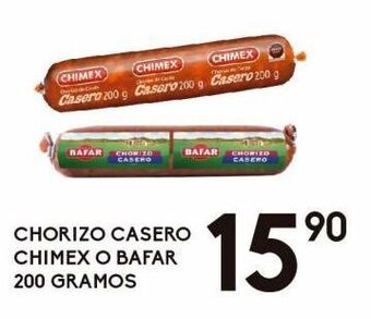 Alsuper Chorizo casero chimex 200g oferta