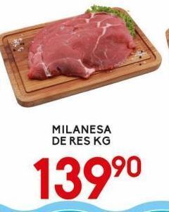 Alsuper Milanesa de res kg oferta