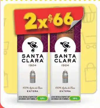 Bodega Aurrerá Leche santa clara 1,5l x 2und oferta