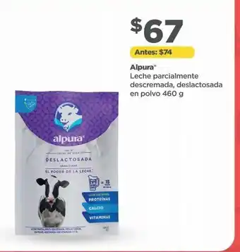 Bodega Aurrerá Leche alpura parcialmente descremada en polvo 460g oferta