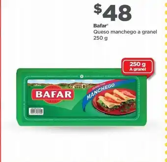 Bodega Aurrerá Queso manchego bafar a granel 250g oferta