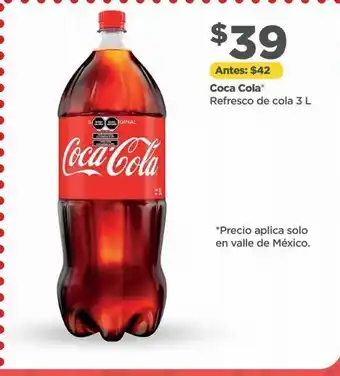 Bodega Aurrerá Refresco coca cola 3l oferta