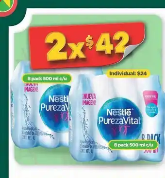 Bodega Aurrerá Agua pureza vital 8pack 500ml x 2und oferta