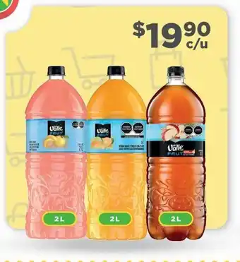 Bodega Aurrerá Agua saborizada del valle frut 2l oferta
