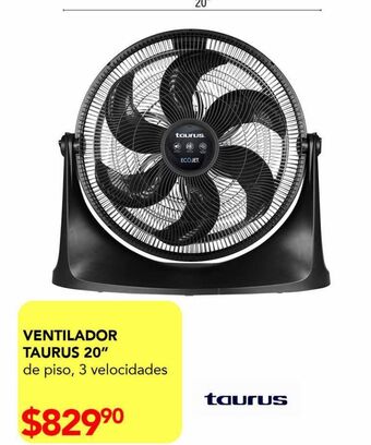 DelSol Ventilador taurus 20" oferta
