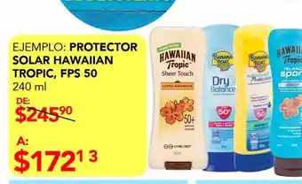 Protector solar hawaiian tropic