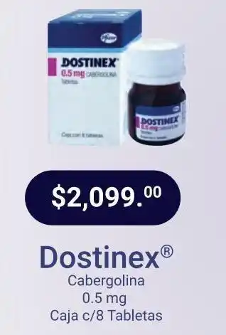 Farmacias Especializadas Dostinex 0.5mg tab caj c/8 oferta