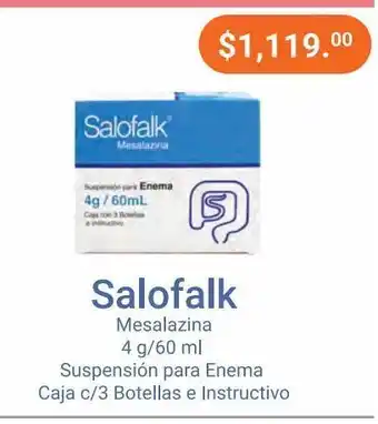Farmacias Especializadas Salofalk enema caj c/3 oferta