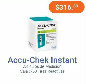 Farmacias Especializadas Accu-chek instant tiras reactivas caj pzas c/50 oferta