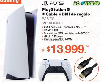 RadioShack Consola playstation 5 / 825 gb ssd / blanco oferta