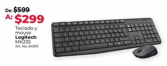 Office Depot Teclado y mouse logitech oferta