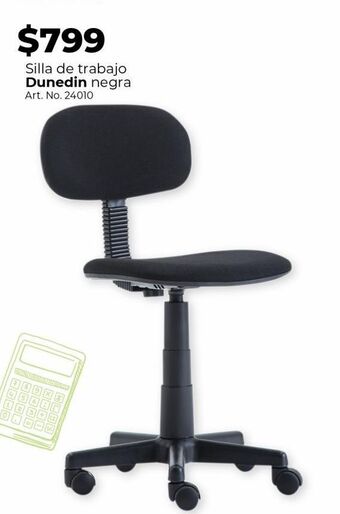 Office Depot Silla de trabajo dunedin negra oferta