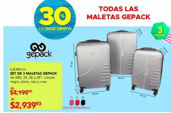 Set de 3 maletas