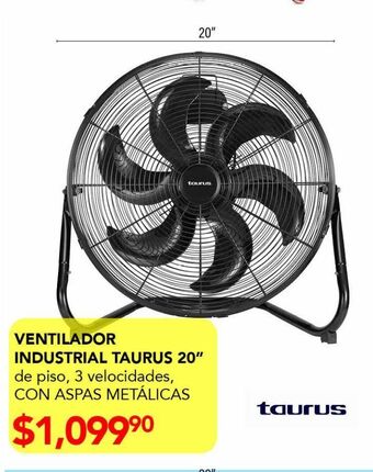 Woolworth Ventilador industrial taurus 20" oferta