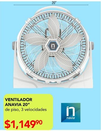 Woolworth Ventilador anavia 20" oferta