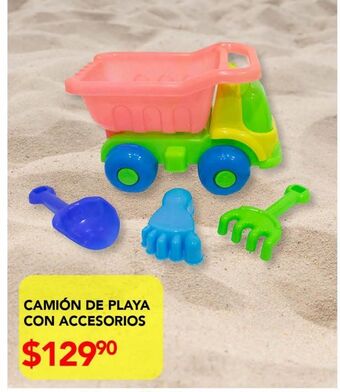 Camión de playa con accesorios