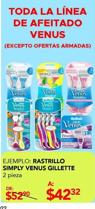 Woolworth Rastrillo simply venus gillete oferta