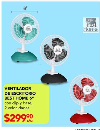 Woolworth Ventilador de escritorio best home 6 oferta