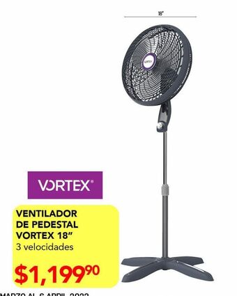 Woolworth Ventilador de pedestal vortex 18" oferta