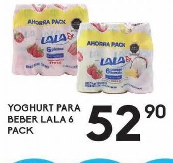Alsuper Yoghurt para beber lala 6 pack oferta