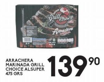Alsuper Arrachera marinada grill choice alsuper 475g oferta