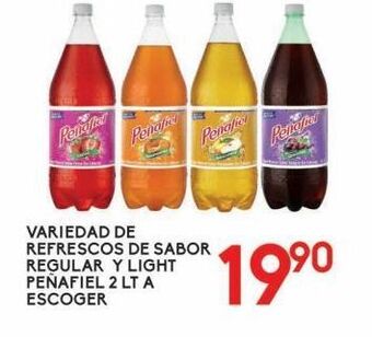 Refrescos de sabor regular y light peñafiel 2l