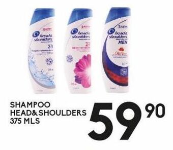 Alsuper Shampoo head & shoulders 375ml oferta
