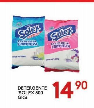 Alsuper Detergente solex 800g oferta