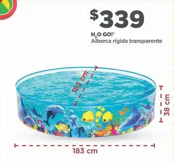 Bodega Aurrerá Alberca rigida transparente h2o go oferta