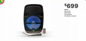 Bodega Aurrerá Bocina bluetooth 8" atvio recargable oferta