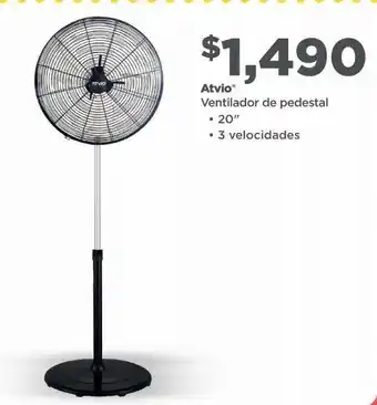 Bodega Aurrerá Ventilador de pedestal atvio 20" 3 vel oferta