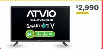 Bodega Aurrerá Smart tv led atvio 24" oferta