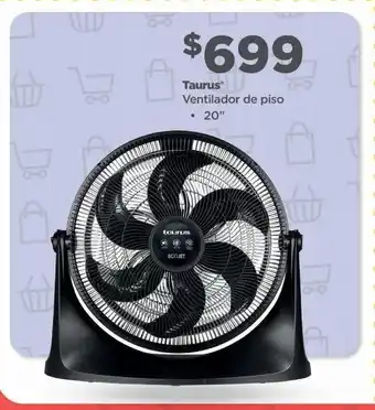 Bodega Aurrerá Ventilador de piso taurus 20" oferta