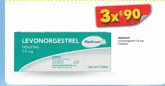 Bodega Aurrerá Medimart levonorgestrel oferta