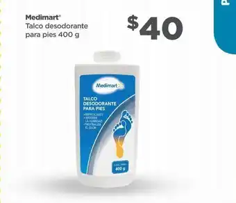 Bodega Aurrerá Talco desodorante para pues 400 g oferta