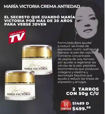 Paquete de 2 cremas anti-edad maría victoria