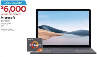Costco Ryzen Microsoft Surface Laptop 4 13" oferta