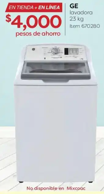 Costco GE Lavadora 23kg oferta