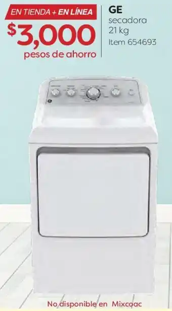 GE Secadora 21kg