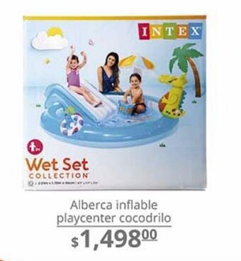 La Comer Alberca inflable playcenter cocodrilo intex oferta
