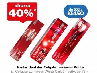 Farmacia San Pablo Colgate pasta lumin whit mint caj c/75ml oferta