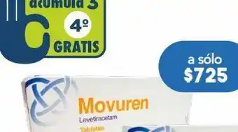 Farmacia San Pablo Movuren tab 1000 mg caj c/30 oferta