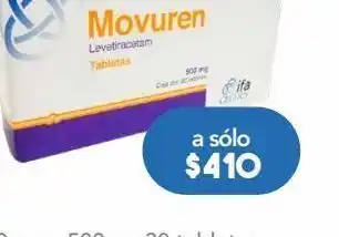 Movuren tab 500mg caj c/30