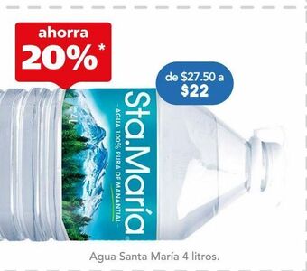Farmacia San Pablo Santa maria agua btl c/4lt oferta