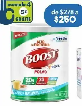 Boost high protein sabor natural c/370gr
