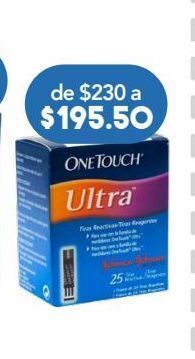Farmacia San Pablo One touch ultra tiras caj c/25pz oferta