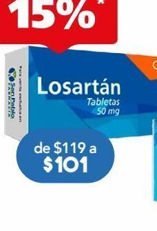 Farmacia San Pablo Losartan tab 50mg c/30 cronix oferta