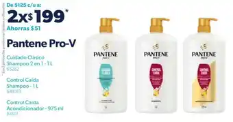Sam's Club Pantene Pro-V Shampoo Cuidad Clásico shampoo 2 en 1 1L | Control Caída Shampoo 1L | Control Caída Acondicionador 975ml 2's oferta